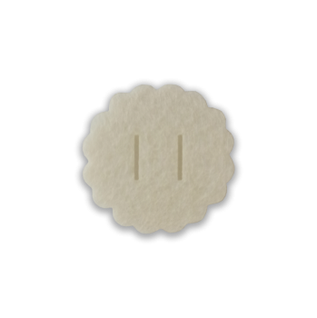 Кружочки фетровые кремовые 50 шт.